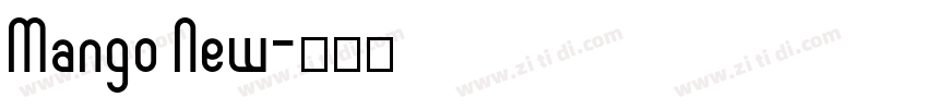 Mango New字体转换